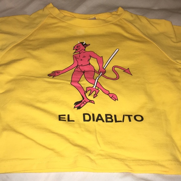 lupsona Tops - El diablito crop top